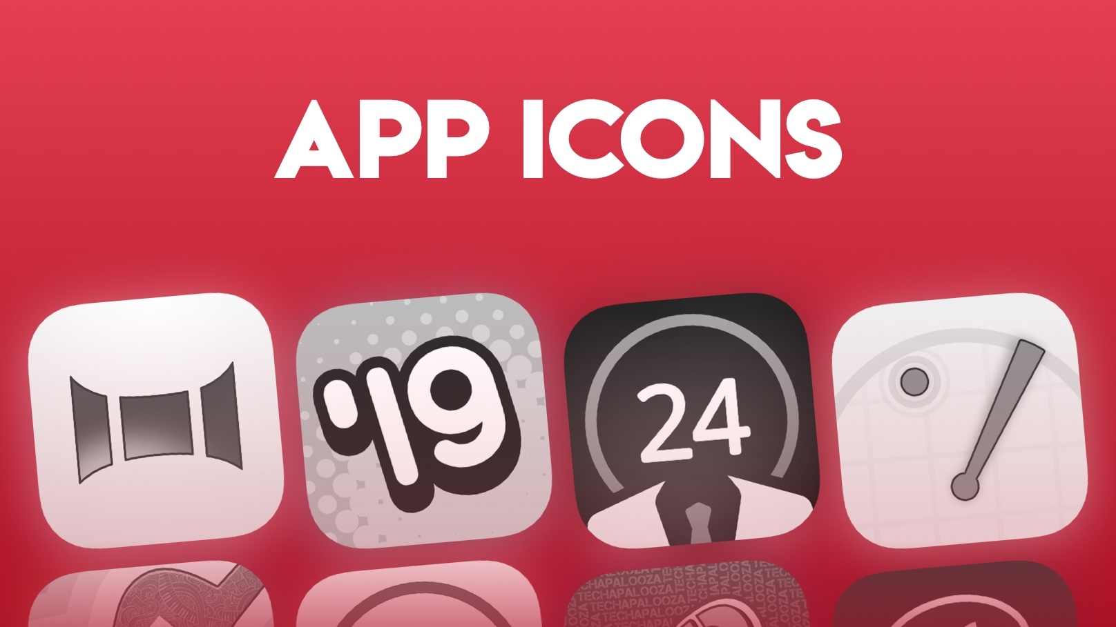 App icon work (2018–2021)